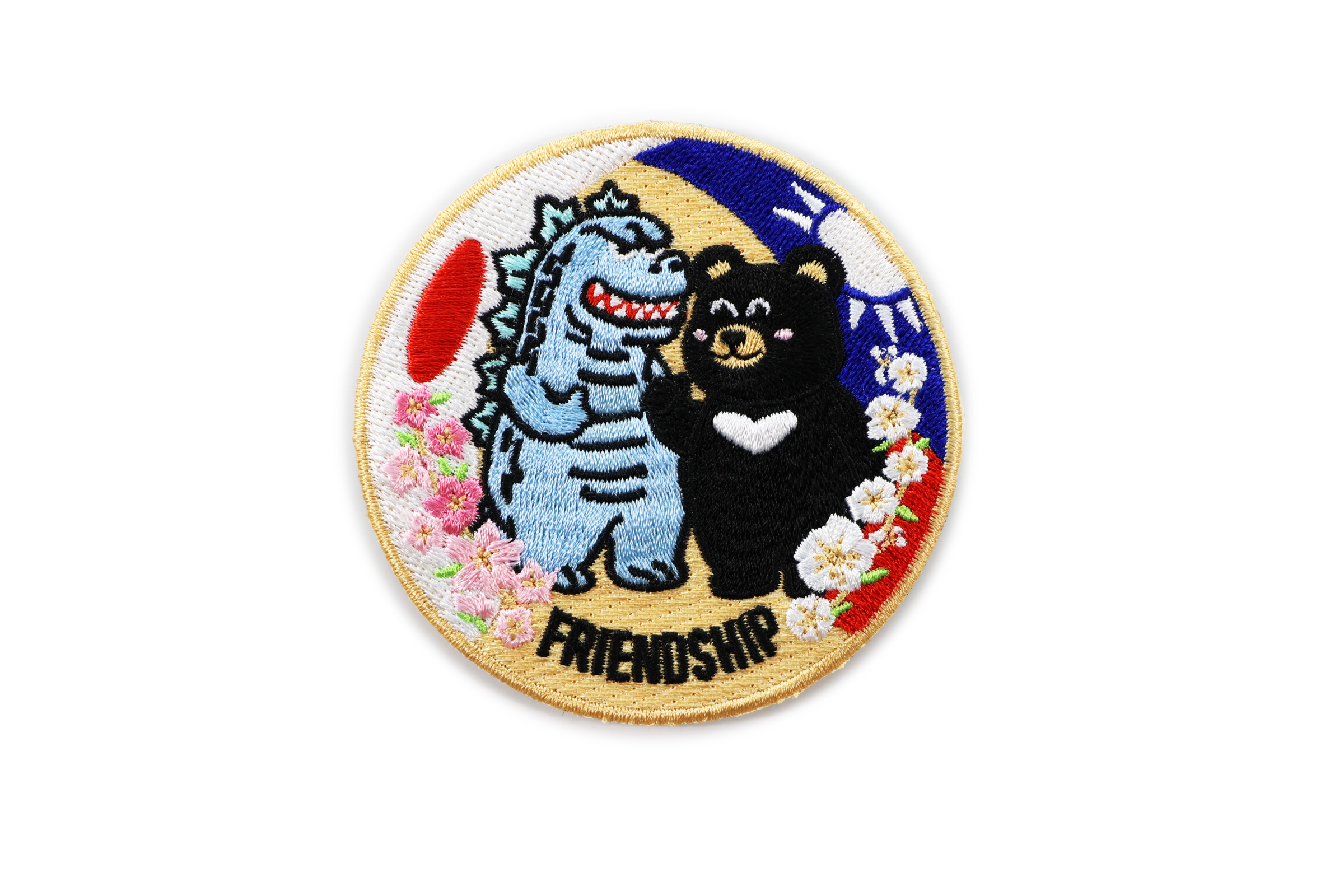 台日友好*刺繡磁鐵