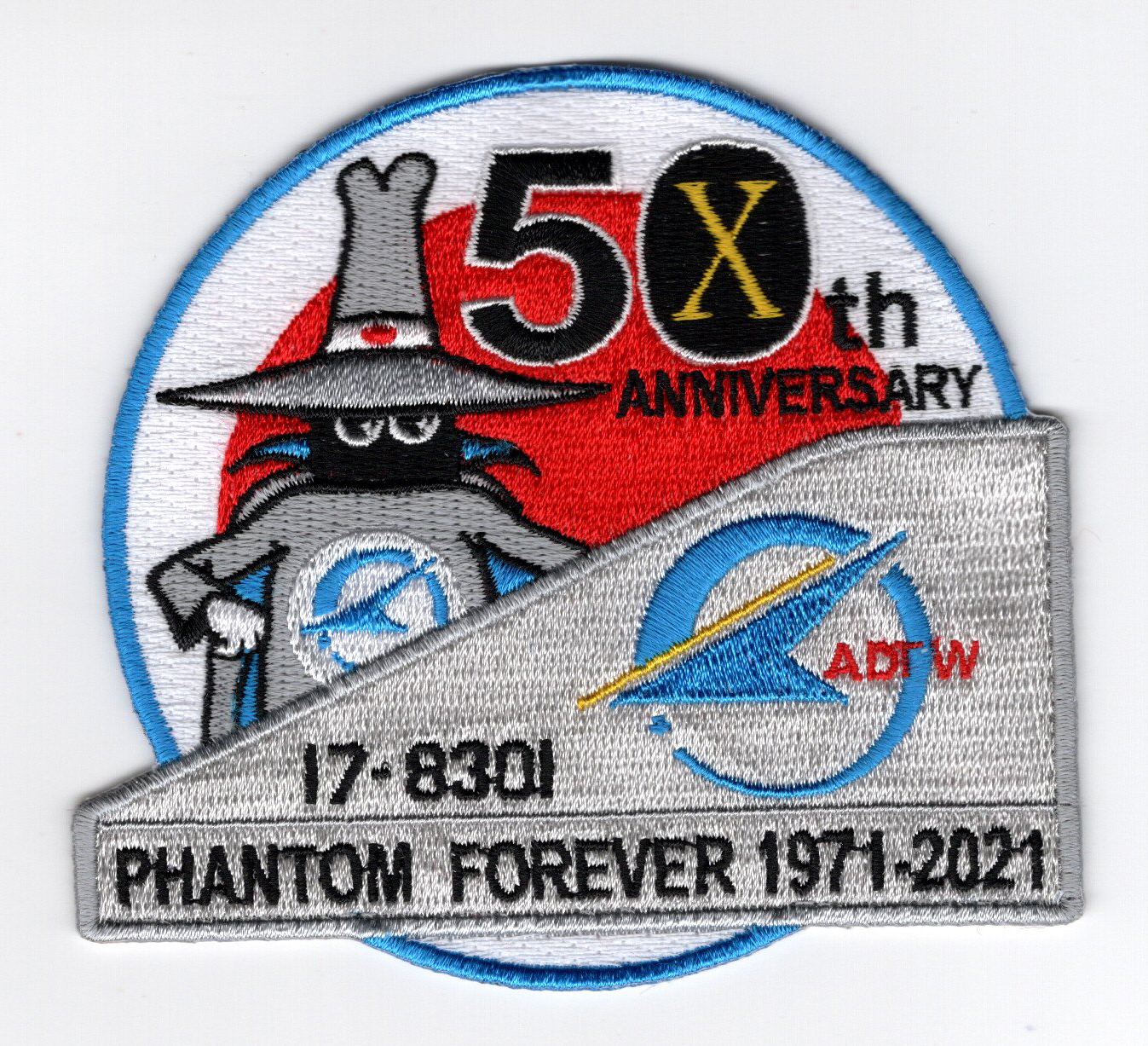 PJ0013 日本岐阜基地F-4幽靈50周年紀念臂章(有魔鬼氈)