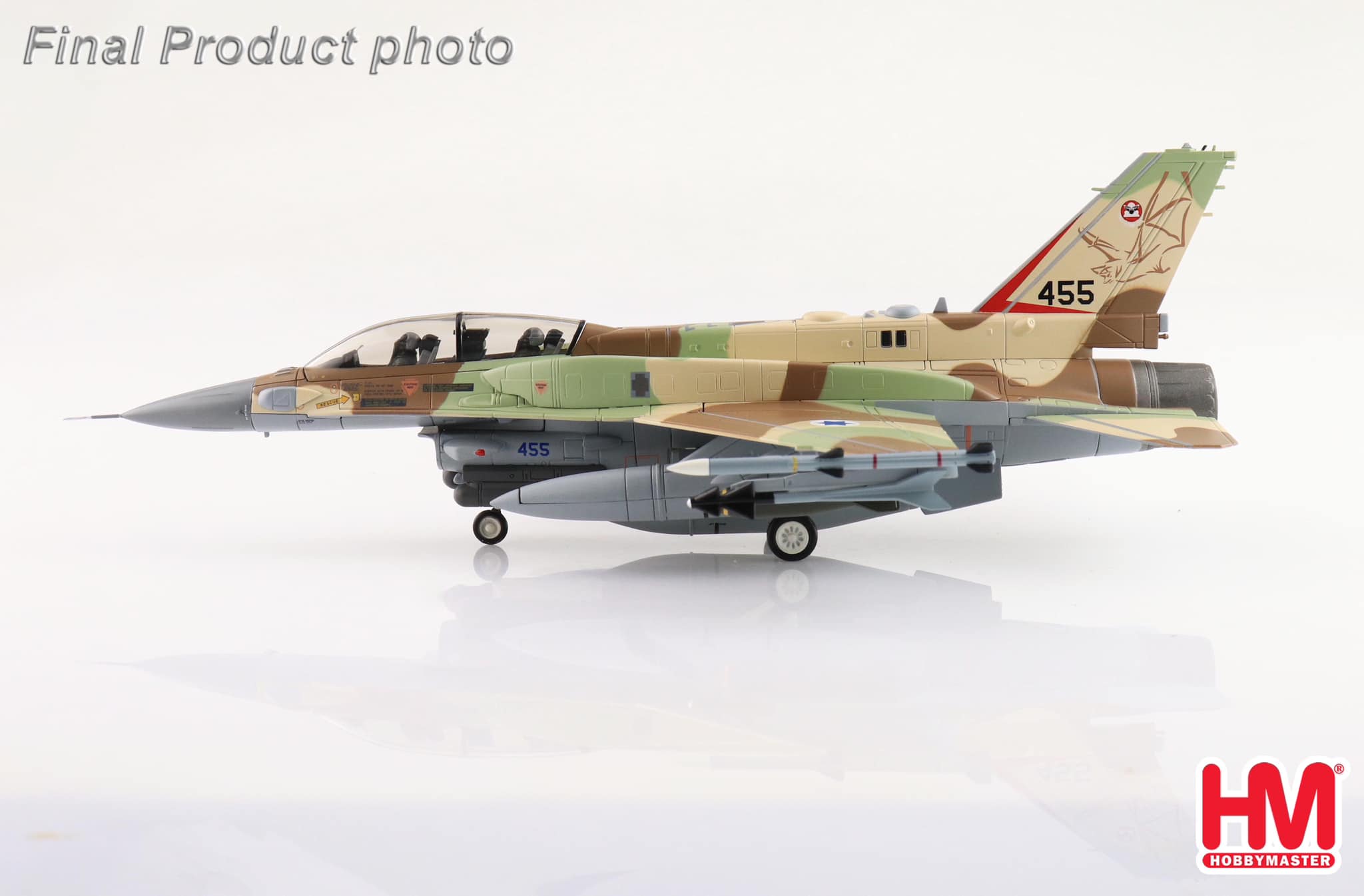 HA38038以色列空軍F-16I 第105毒蠍中隊合金模型