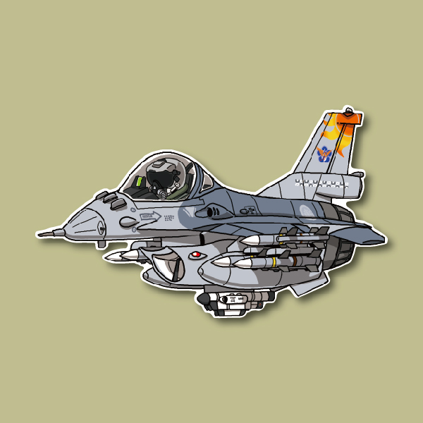 空軍F-16AM戰機單座*花蓮第五聯隊*太陽神AIM-120
