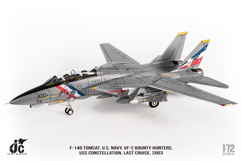美國海軍F-14D雄貓式戰機 VF-2賞金獵人 JCW-72-F14-018