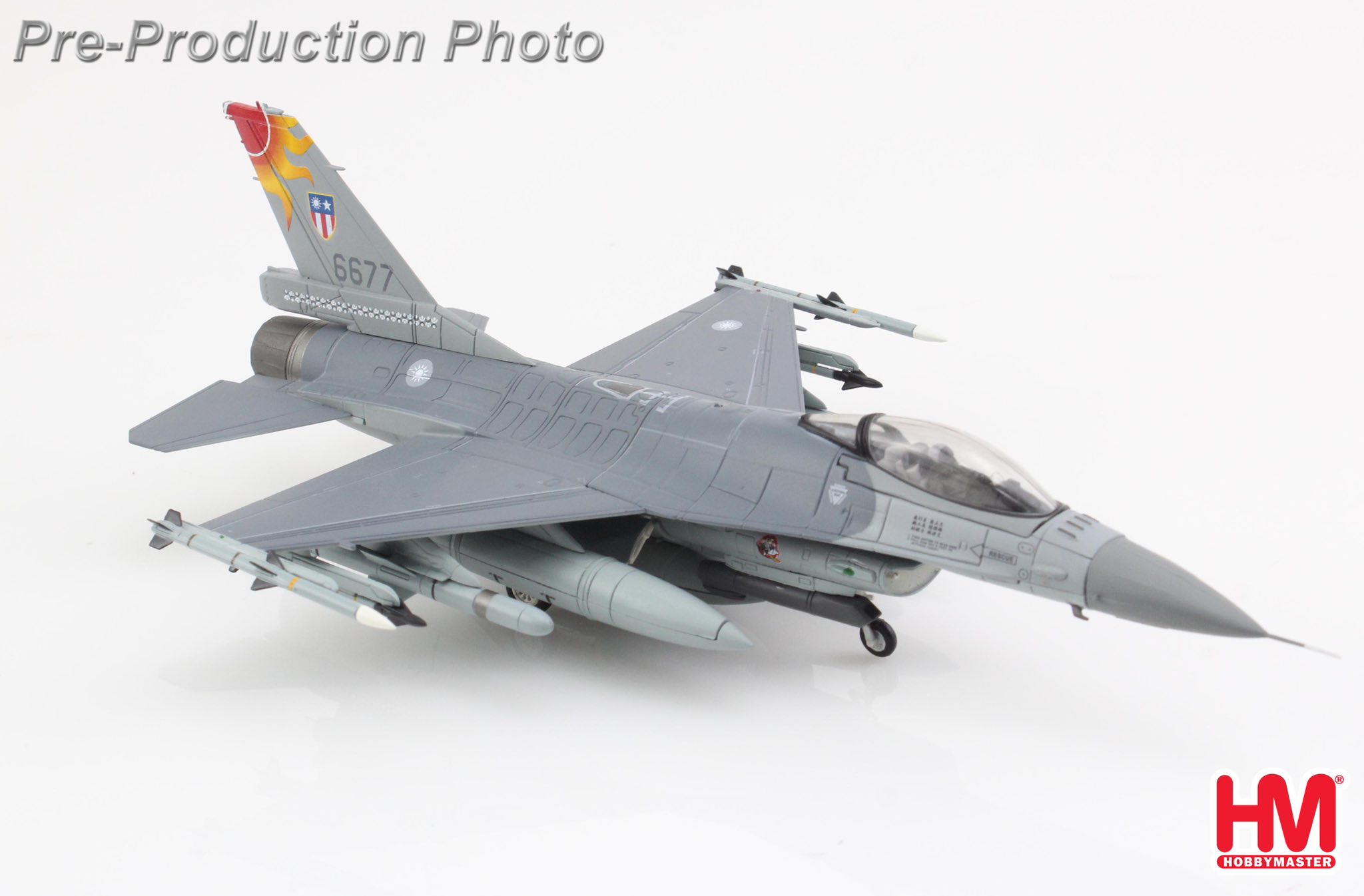 HA38071國軍F-16A #6677中緬印戰區彩繪