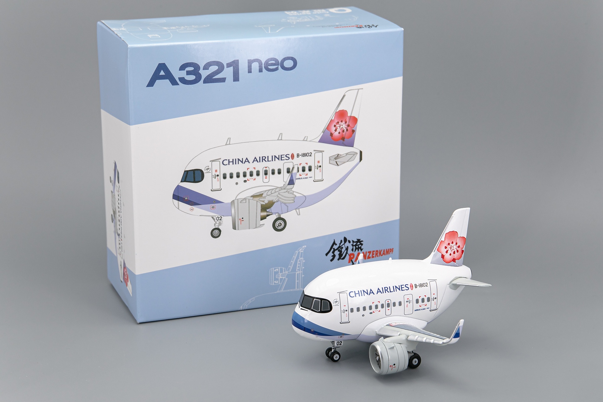 A321neo中華航空Q版合金成品模型