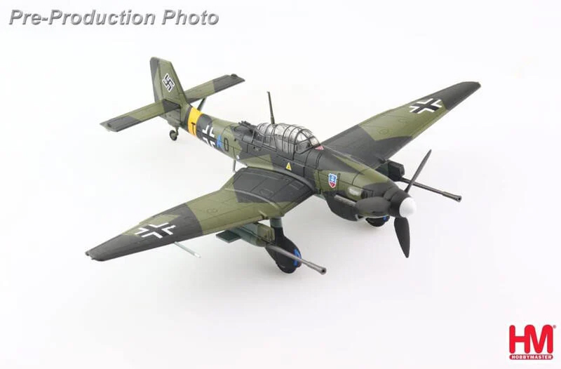 HA0132德軍容克Ju-87G-1 STUKA斯圖卡俯沖轟炸機東線戰場坦克殺手模型
