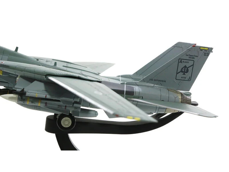 HA5218 F-14A雄貓美國海軍VF-41黑王牌”搭載企業號航空母艦最後航行模型