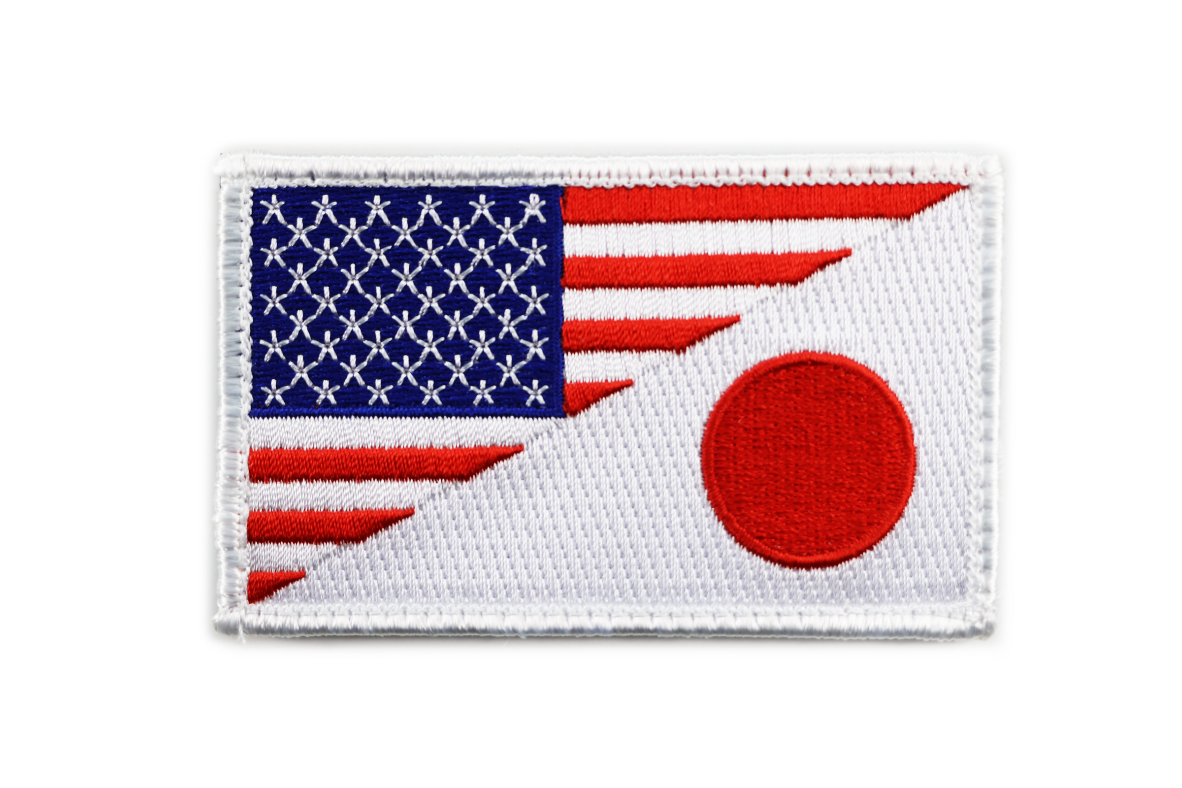 P0159美國&日本國旗士氣章(白邊)(魔鬼氈)