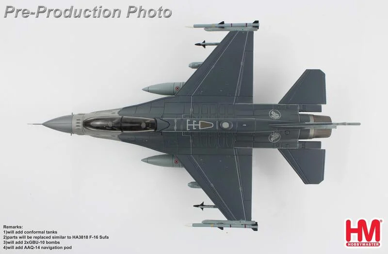 HA38027新加坡F-16D Pitch Back 2022 #680模型