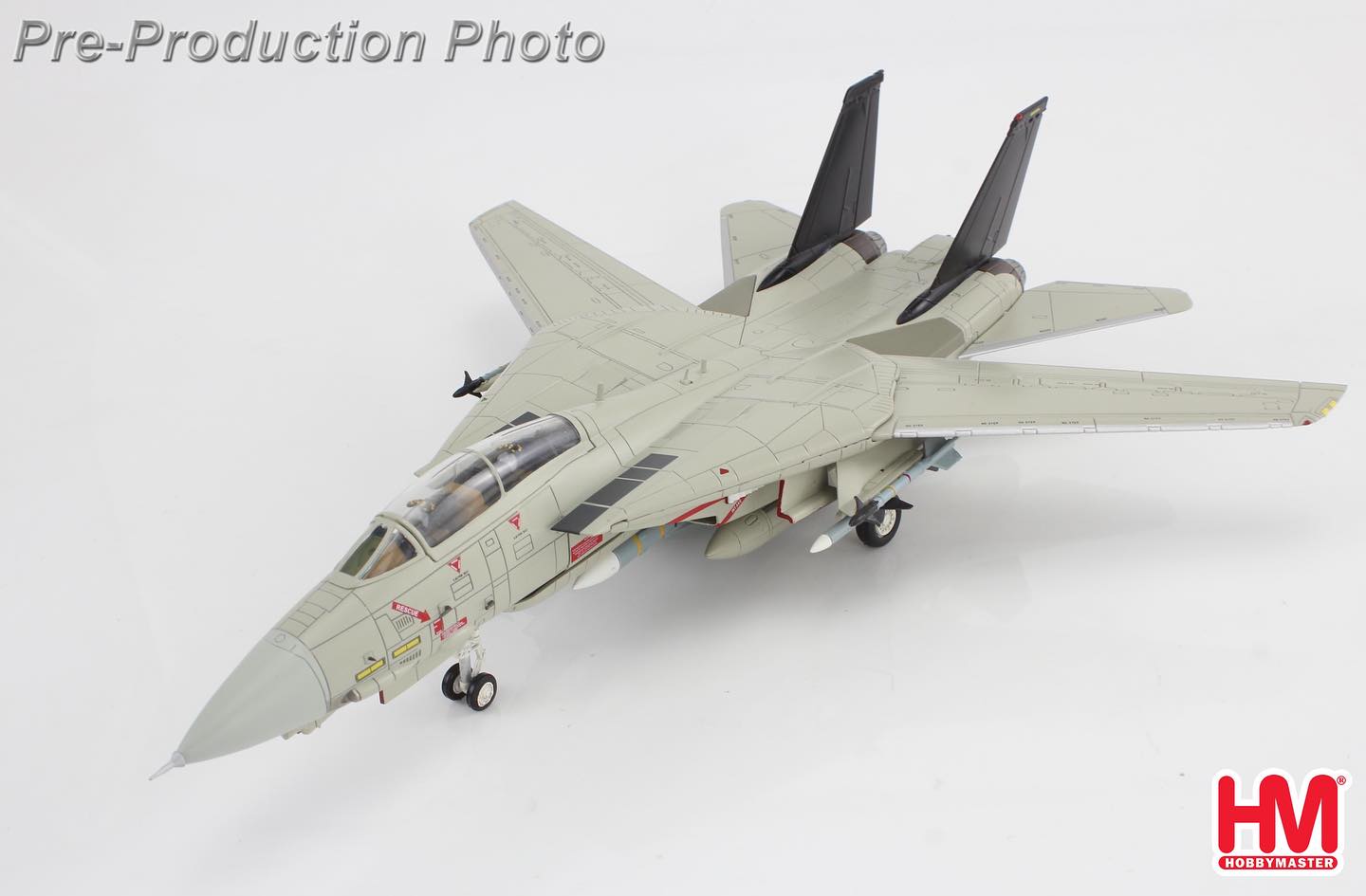 HA5258捍衛戰士-獨行俠 F-14A 土匪戰機(附電影版及紅星水貼)模型1/72成品HM