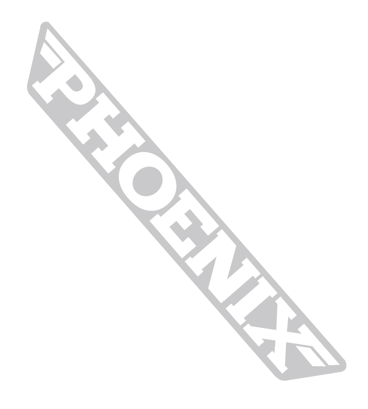 ST0044鳳凰PHOENIX呼號塑膠貼紙