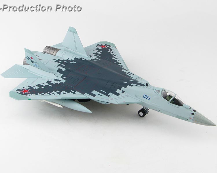 HA6801 俄羅斯SU-57戰鬥機 BLUE 053 空軍合金模型