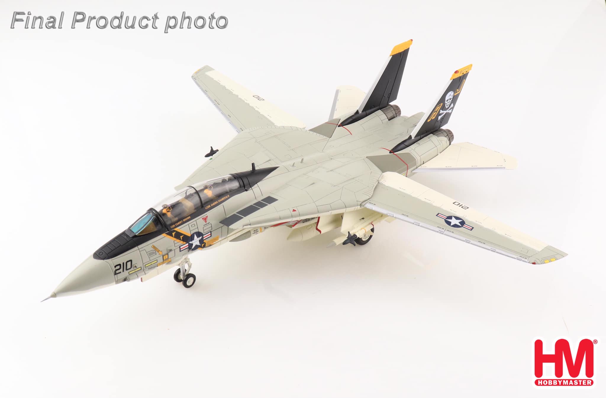 HA5240美軍VF-84海盜旗F-14A Tomcat雄貓60391/AJ210,模型