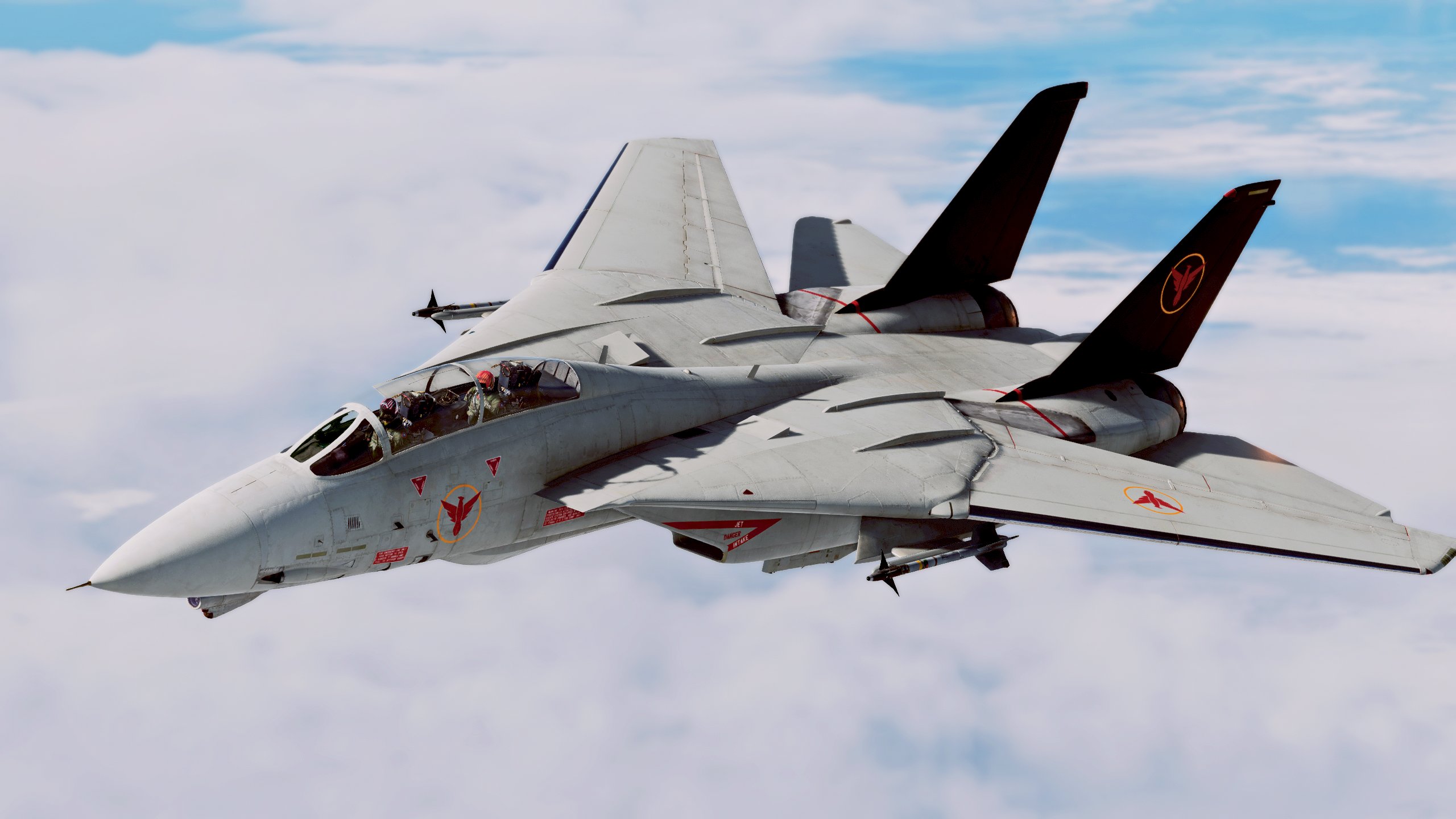 HA5258捍衛戰士-獨行俠 F-14A 土匪戰機(附電影版及紅星水貼)模型1/72成品HM