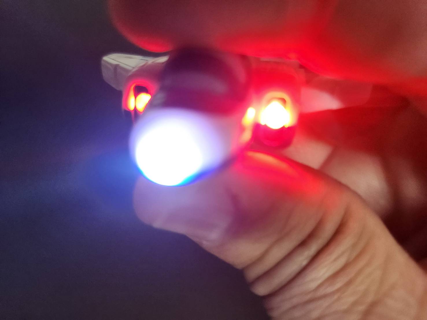 藍衝T-4造型手電筒鑰匙圈MZ630