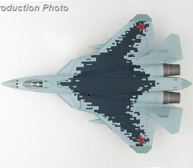 HA6801 俄羅斯SU-57戰鬥機 BLUE 053 空軍合金模型