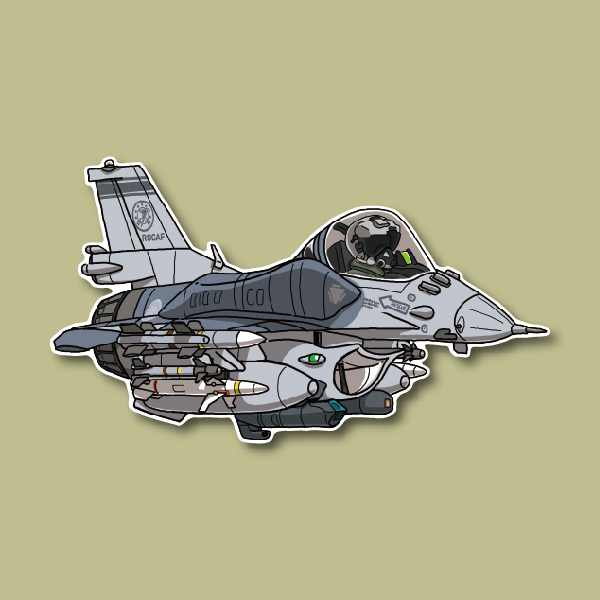 空軍F-16V BLK70戰機單座*台東第七聯隊AGM-88飛彈