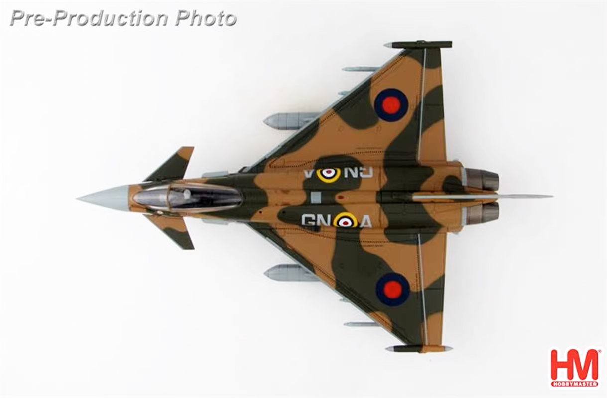 HA6607英國皇家空軍EF-2000不列顛戰役75週年紀念1/72合金成品模型HM