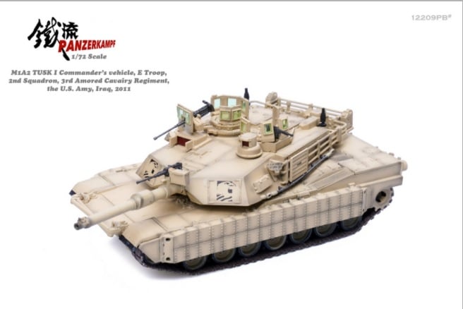 美國M1A2 Abrams TUSK I艾布蘭坦克(沙漠色) 12209PB