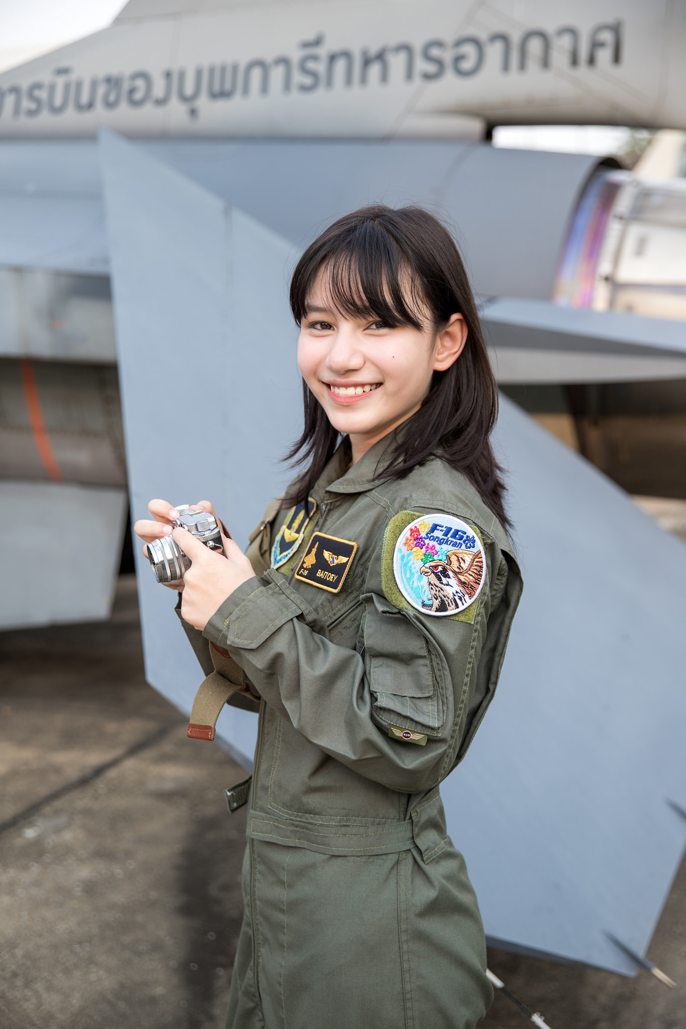 PT0005泰國潑水節F-16臂章(有魔鬼氈)