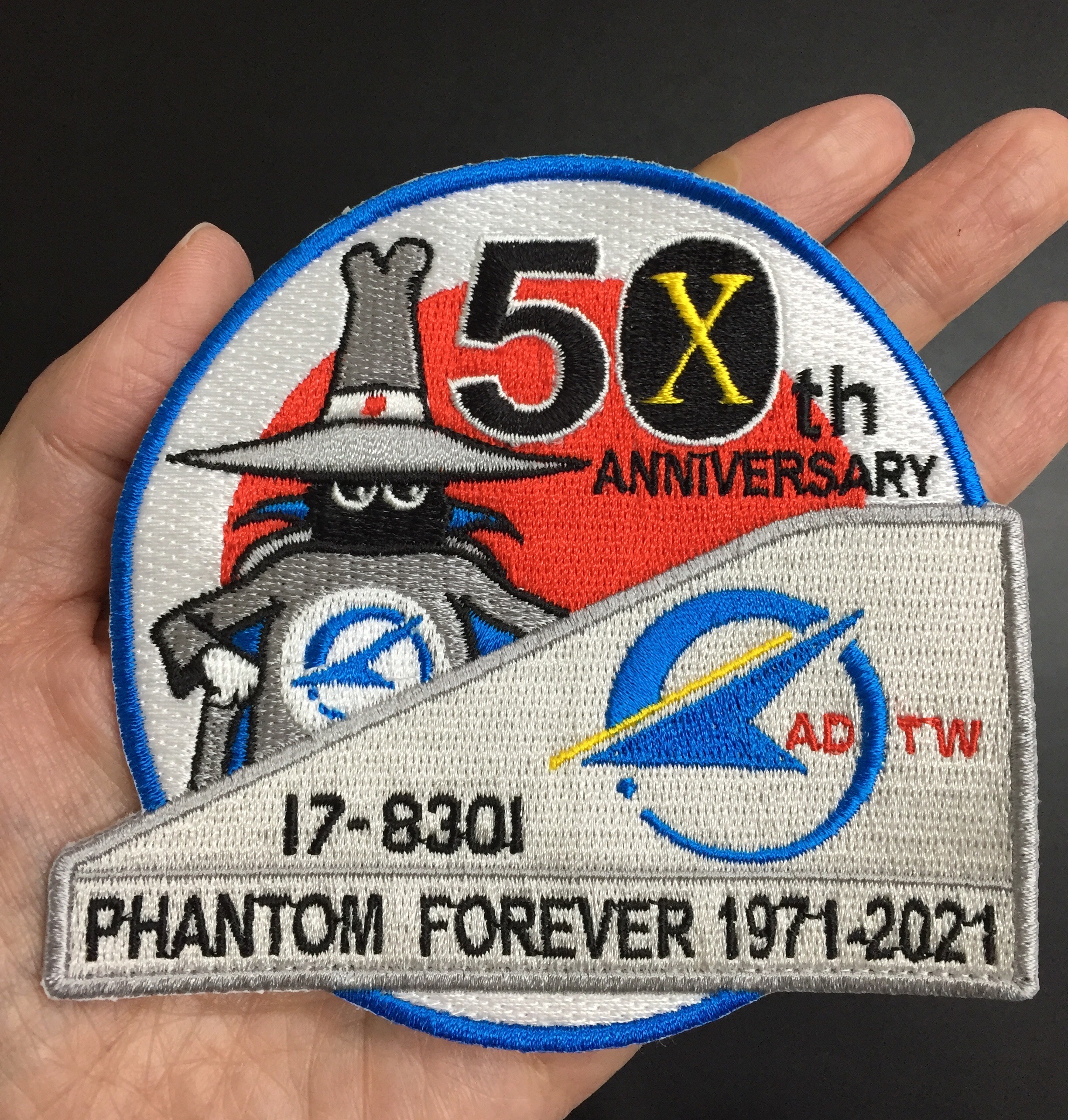 PJ0013 日本岐阜基地F-4幽靈50周年紀念臂章(有魔鬼氈)