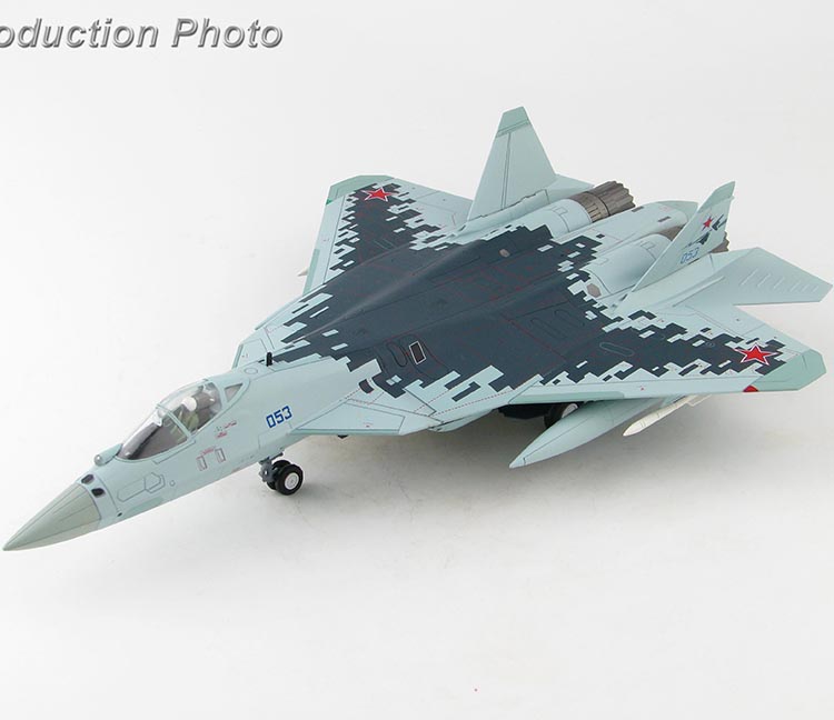 HA6801 俄羅斯SU-57戰鬥機 BLUE 053 空軍合金模型