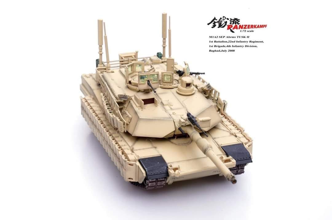 美國M1A2 Abrams TUSK II艾布蘭坦克(沙漠色) 12210PA