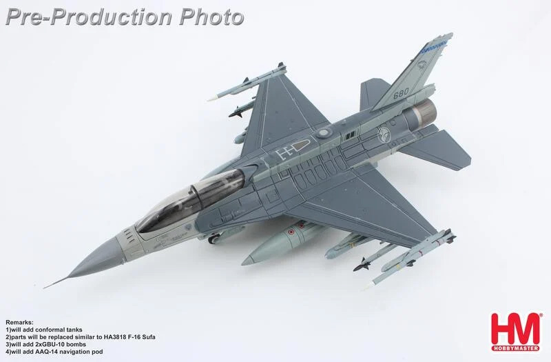 HA38027新加坡F-16D Pitch Back 2022 #680模型