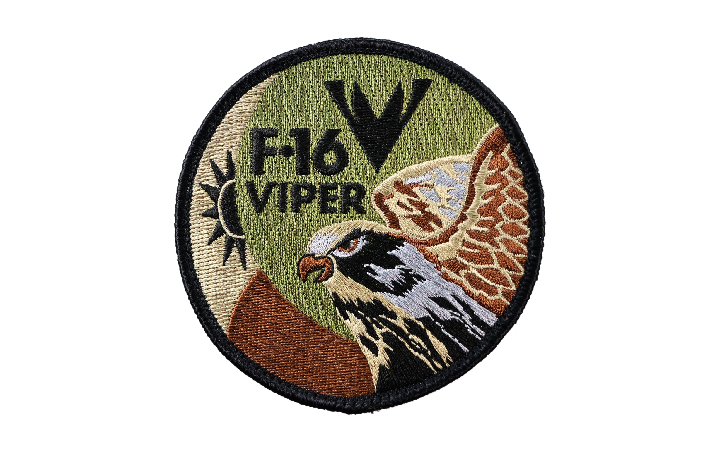 P0166空軍F-16機種臂章(圓型)(美軍作戰迷彩OCP樣式)(多地迷彩)