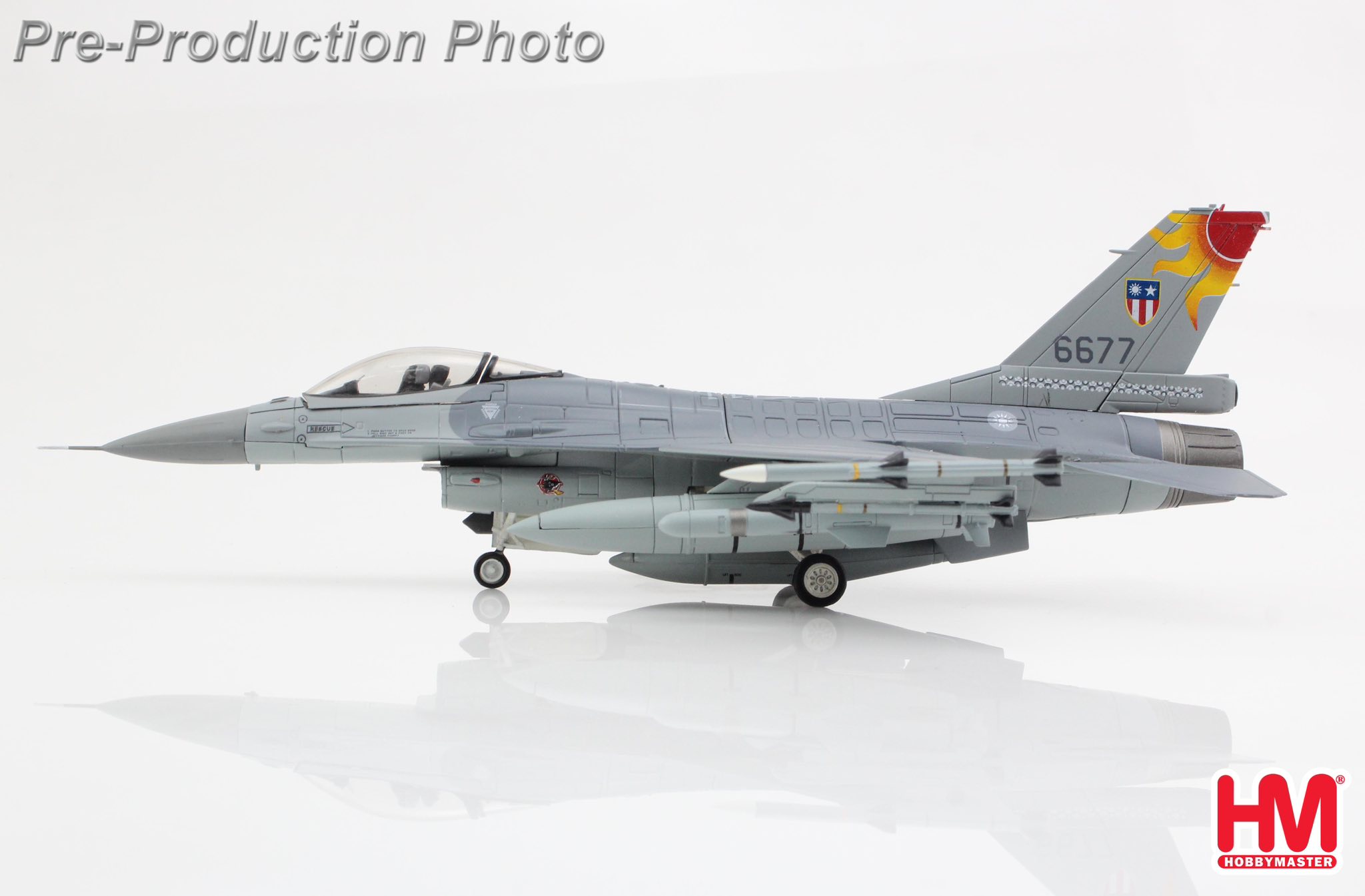 HA38071國軍F-16A #6677中緬印戰區彩繪
