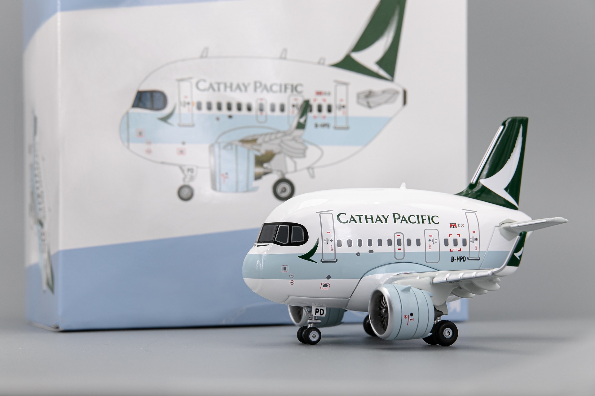 A321neo國泰航空Q版合金成品模型