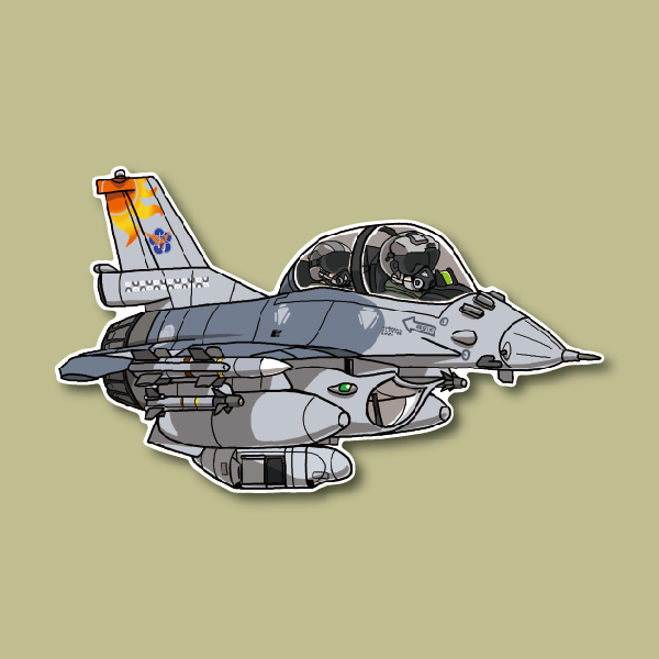 空軍F-16BM戰機双座*花蓮第五聯隊*太陽神偵察夾艙