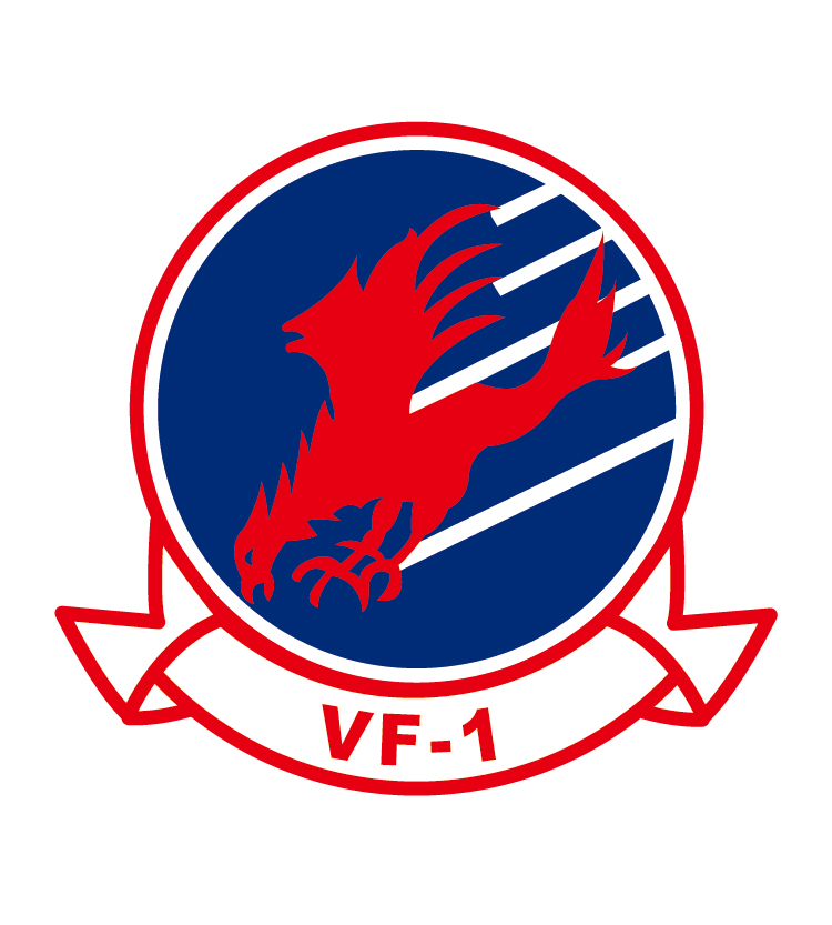 ST0041美國海軍VF-1中隊隊徽塑膠貼紙