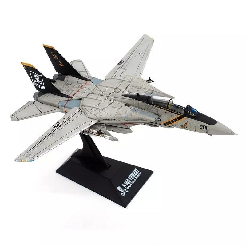 JCW-144-F14-008美國海軍VF-103海盜旗 F-14A雄貓式戰機模型1/144成品模型