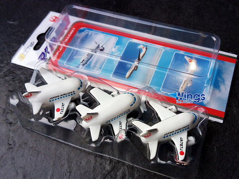 MZ604日本航空JAL客機磁鐵3入套組