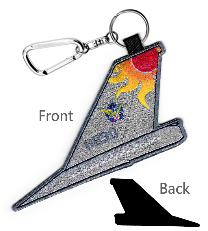 K0074空軍第5聯隊F-16戰鬥機尾翼鑰匙圈