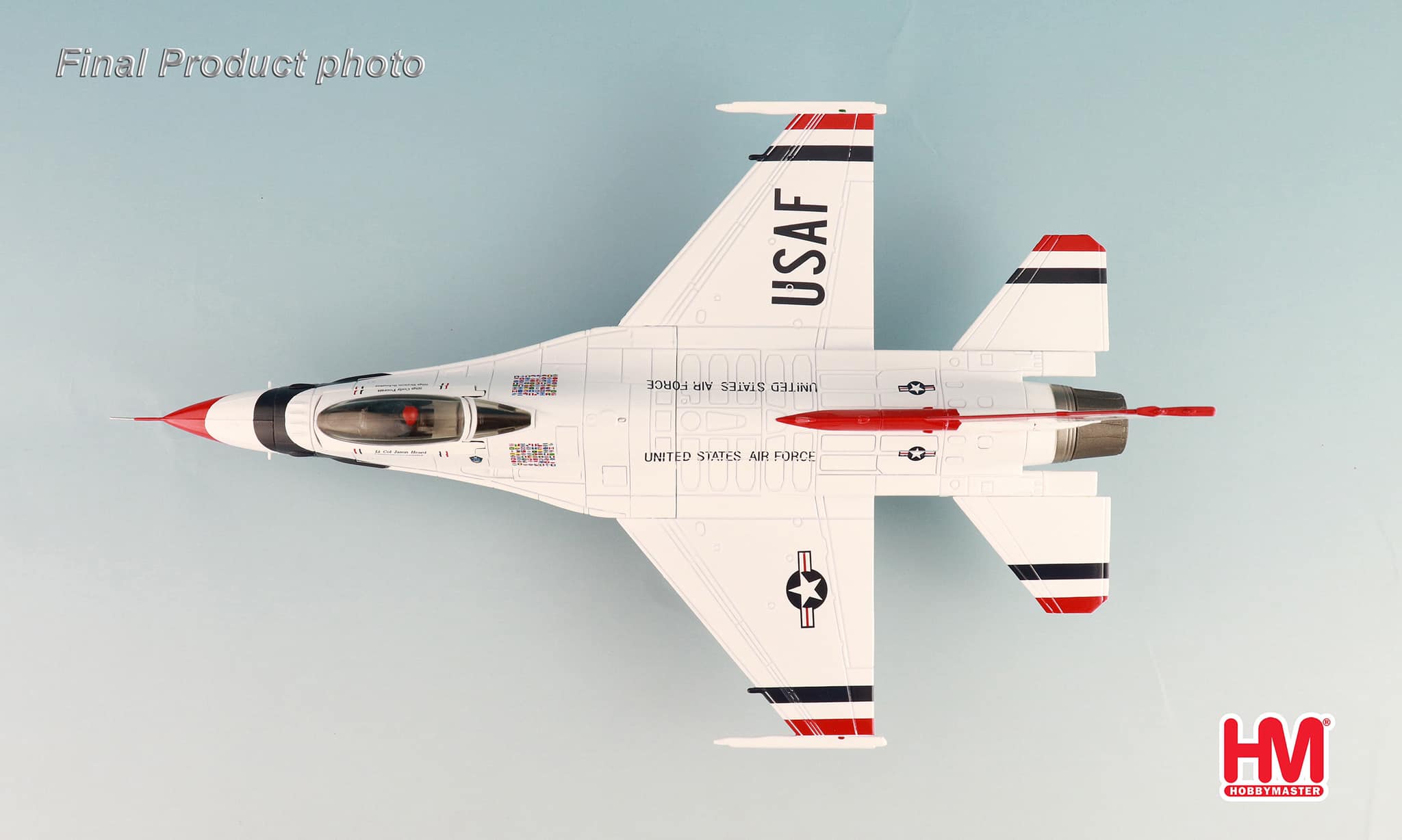 HA38039美國雷鳥特技小組F-16領隊一號合金模型
