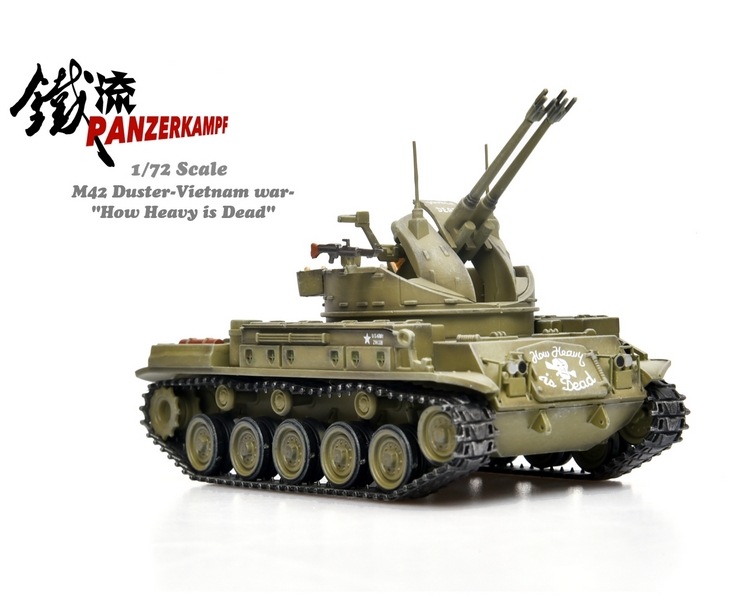 美軍越戰M42 防空砲車合金成品模型12211PA