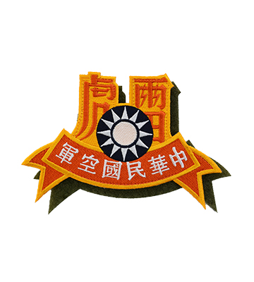 P0140空軍雷虎特技小組隊徽繡章(早期版)(有魔鬼氈)
