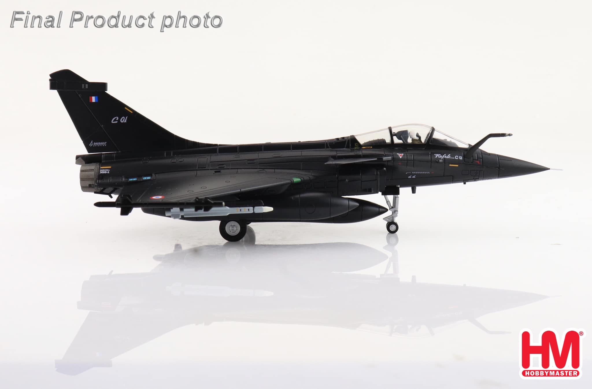 HA9607法國空軍Rafale C01飆風戰機1992 法因堡航展模型