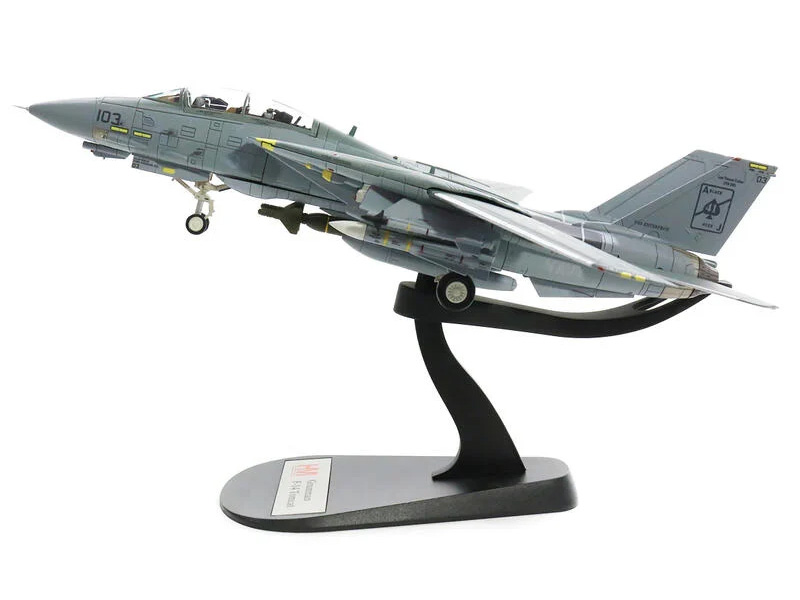 HA5218 F-14A雄貓美國海軍VF-41黑王牌”搭載企業號航空母艦最後航行模型