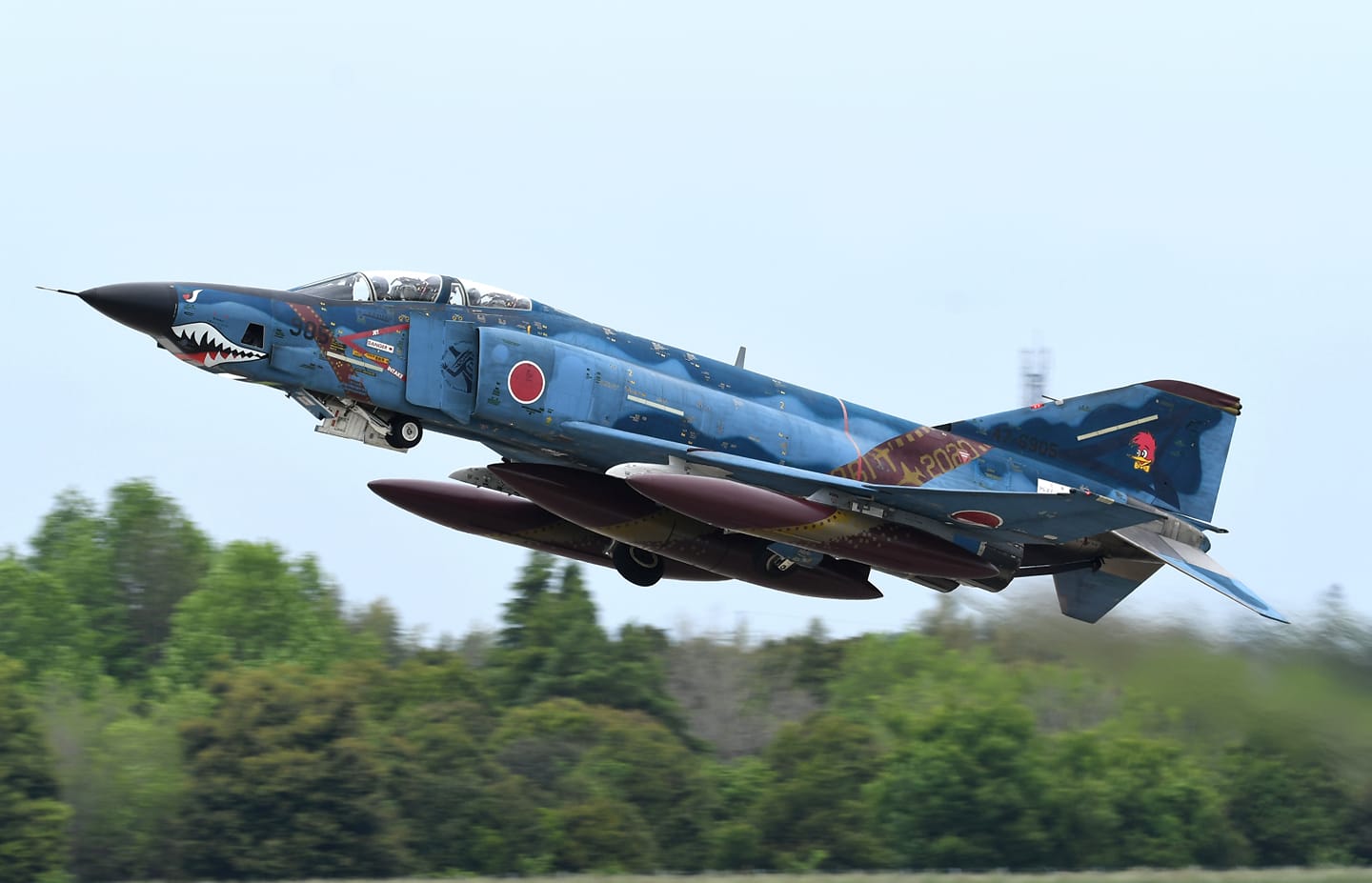 HA19029日本航空自衛隊501飛行隊RF-4E(海洋迷彩)除役彩繪2020模型