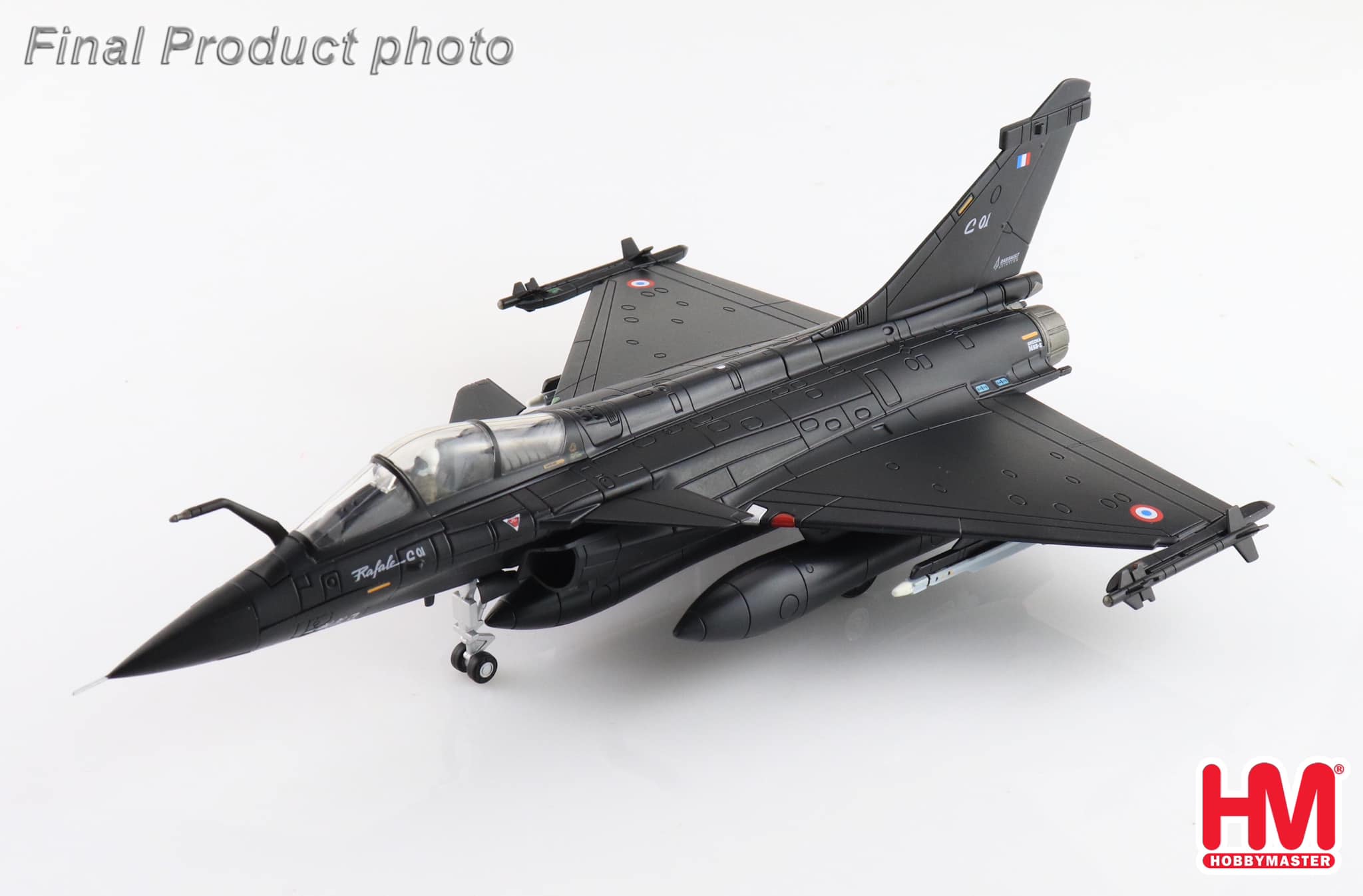 HA9607法國空軍Rafale C01飆風戰機1992 法因堡航展模型