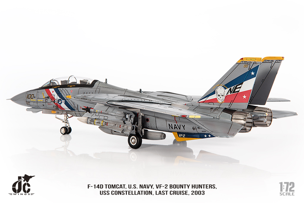 美國海軍F-14D雄貓式戰機 VF-2賞金獵人 JCW-72-F14-018