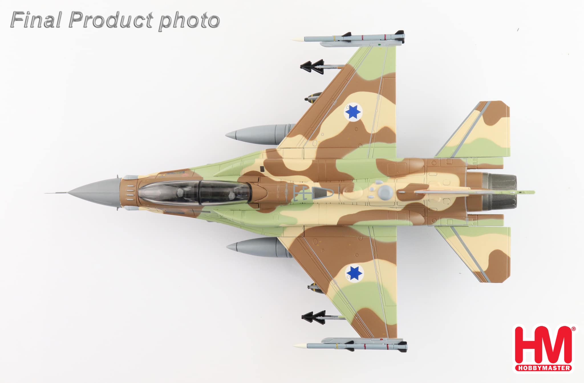 HA38038以色列空軍F-16I 第105毒蠍中隊合金模型