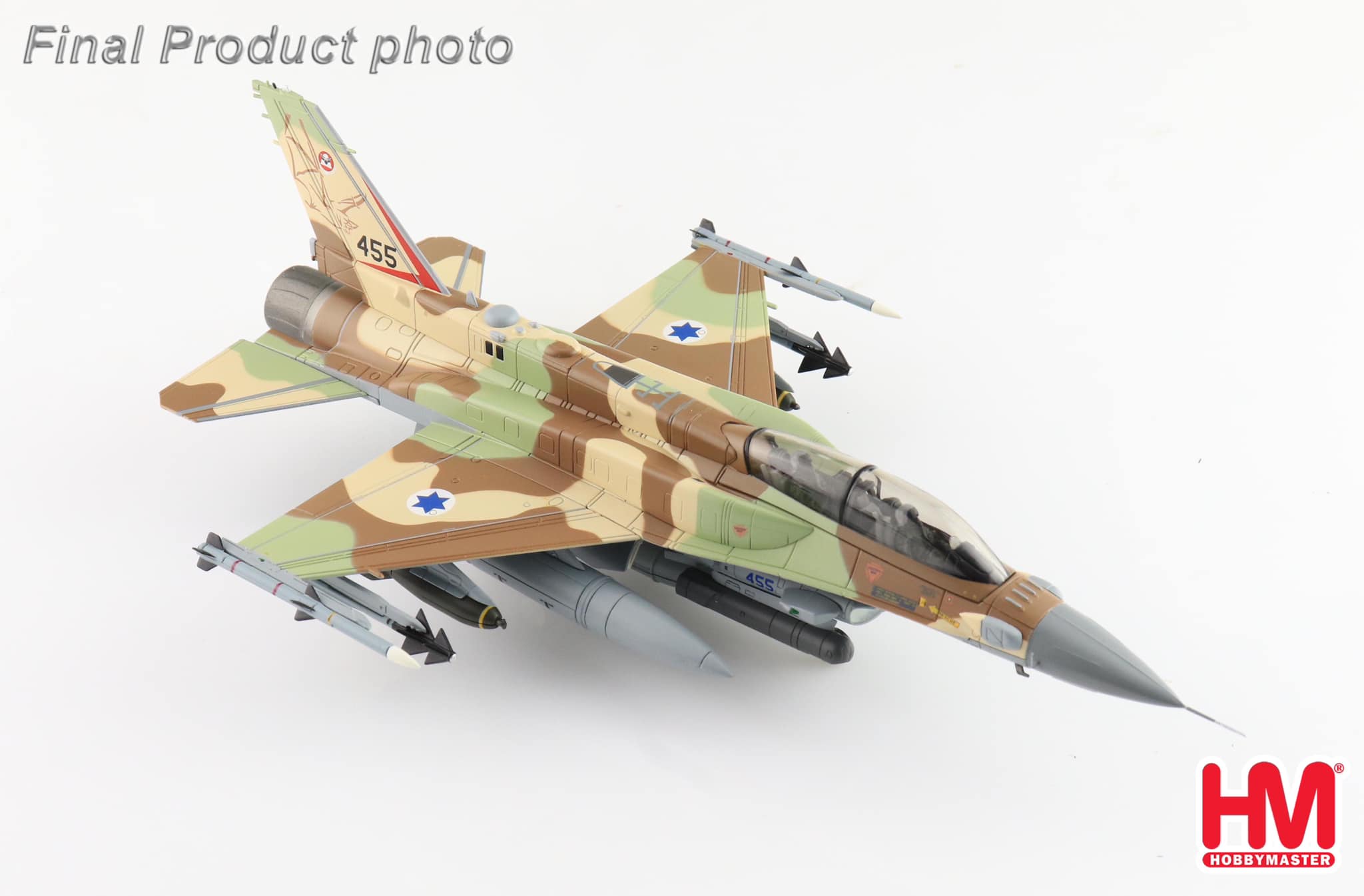 HA38038以色列空軍F-16I 第105毒蠍中隊合金模型