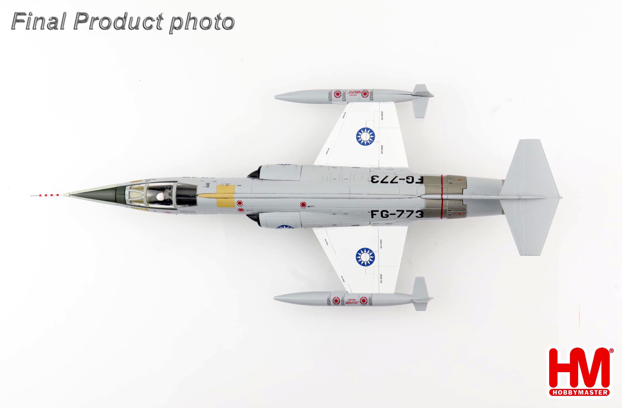 HA1072空軍113空戰英雄F-104G第8中隊胡世霖座機4347模型