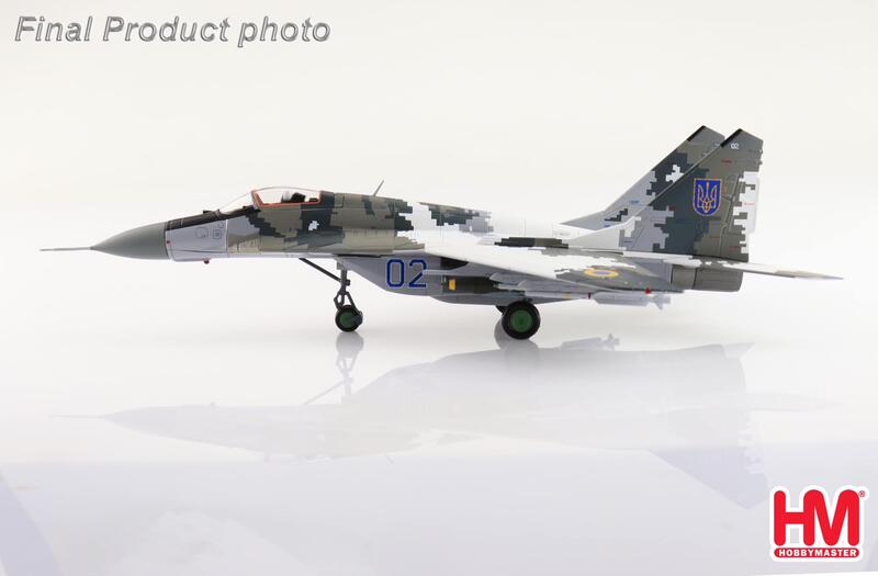 HA6523 烏克蘭空軍 MiG-29數位迷彩JDAM精準炸彈模型