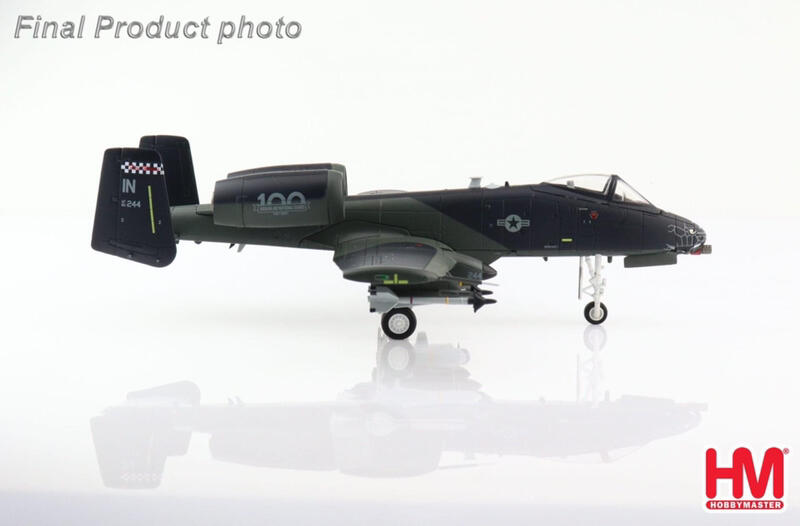 HA1332 A-10C攻擊機 黑蛇彩繪美印州航空國民兵成軍百年紀念模型
