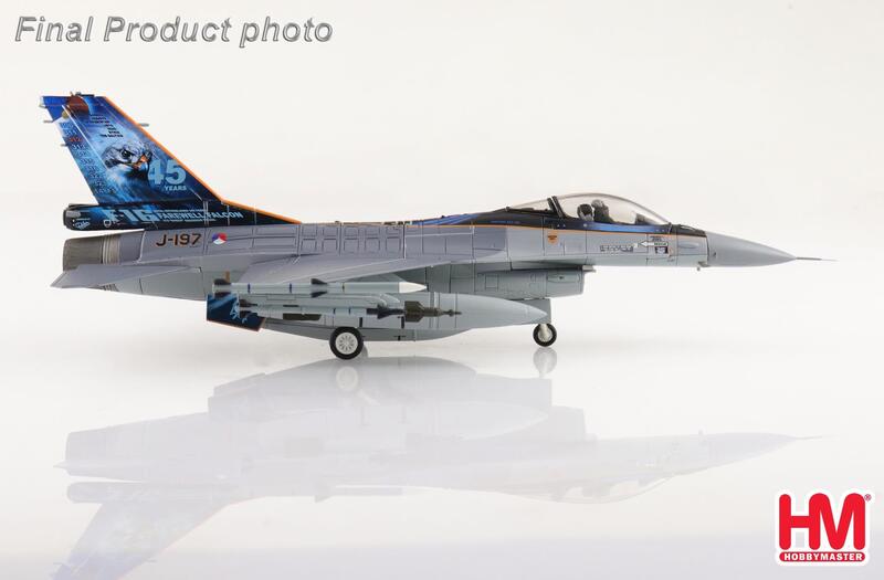 HA38054荷蘭F-16AM戰鬥機J-197,2024最後飛行紀念彩繪模型1/72成品HM