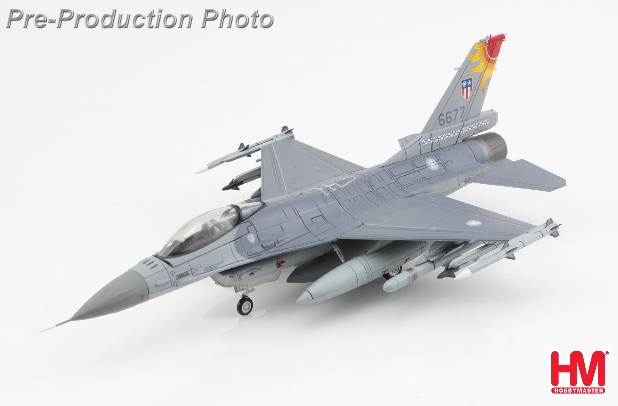 HA38071國軍F-16A #6677中緬印戰區彩繪