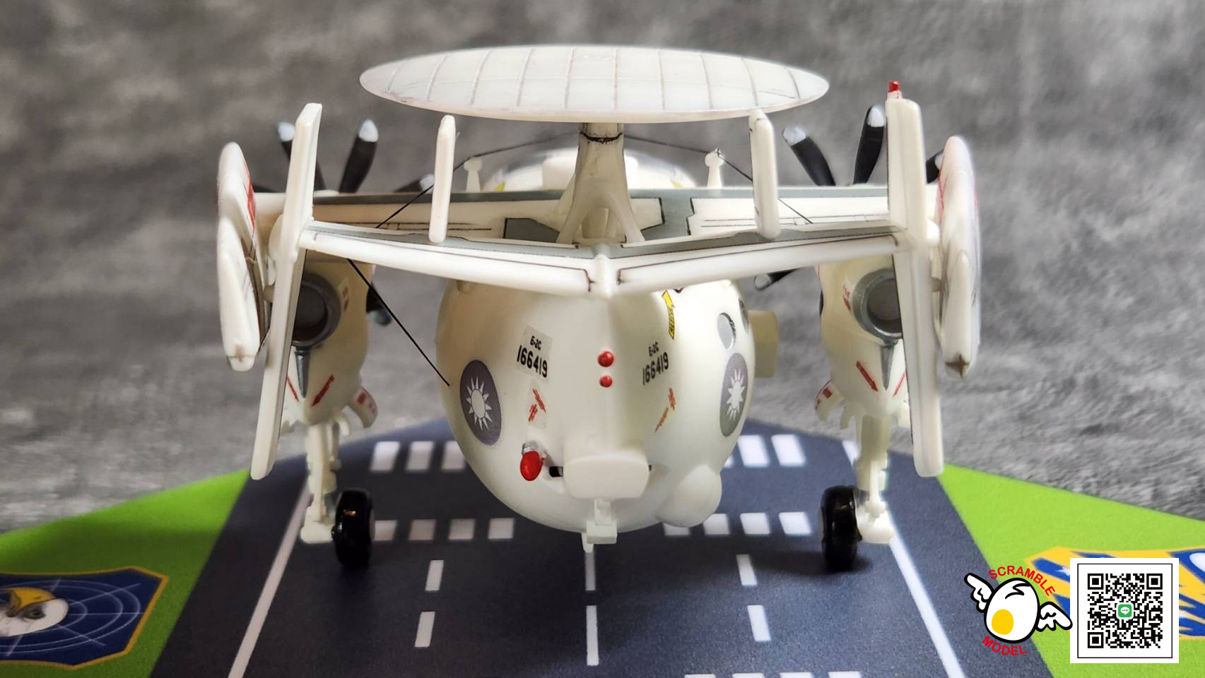 空軍E-2C鷹眼預警機Q版樹脂模型材料包